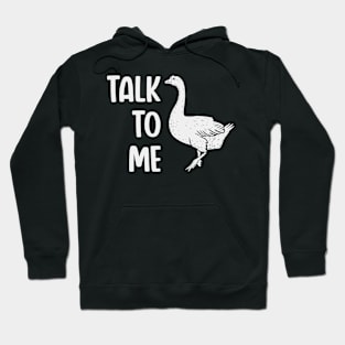 Talk to me bird (mono) Hoodie